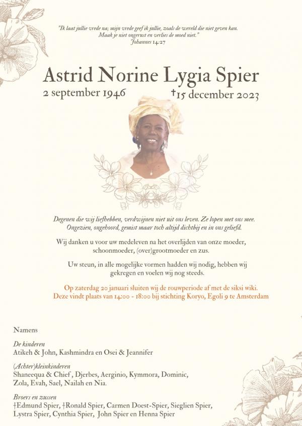 Astrid Norine Lygia Spier