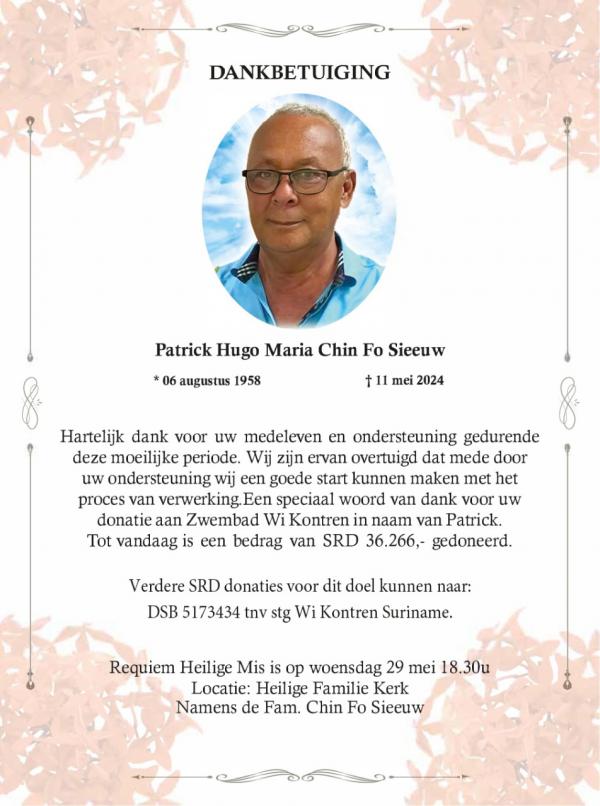 Patrick Hugo Maria Chin Fo Sieeuw